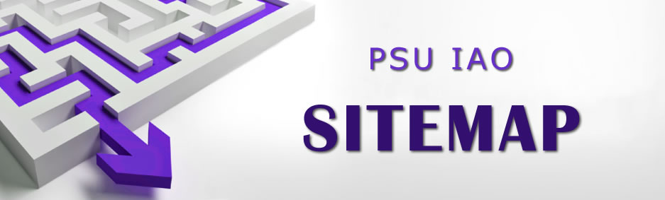 PSU IAO sitemap banner