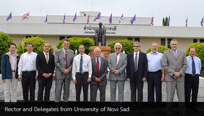 Rector and Delegates from University of Novi Sad